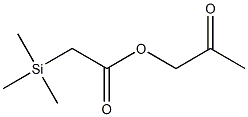 Trimethylsilylacetic acid 2-oxopropyl ester Struktur