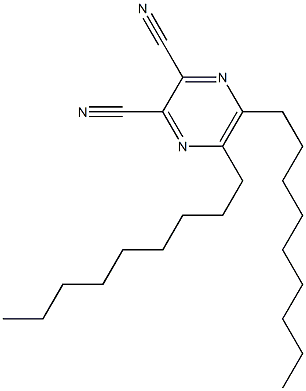 5,6-Dinonylpyrazine-2,3-dicarbonitrile Struktur