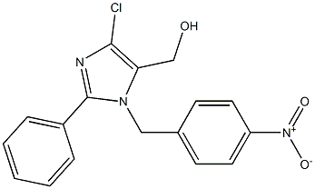 1-(4-Nitrobenzyl)-2-phenyl-4-chloro-5-hydroxymethyl-1H-imidazole Struktur