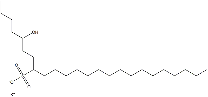 5-Hydroxytetracosane-8-sulfonic acid potassium salt Struktur