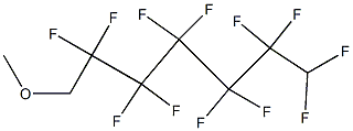 Methyl 2,2,3,3,4,4,5,5,6,6,7,7-dodecafluoroheptyl ether Struktur