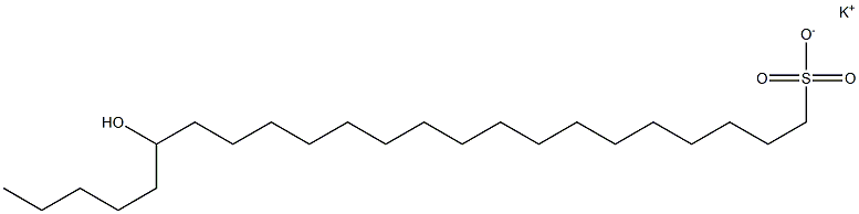 18-Hydroxytricosane-1-sulfonic acid potassium salt Struktur