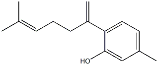 5-Methyl-2-(1-methylene-5-methyl-4-hexenyl)phenol Struktur