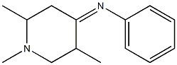 1,2,5-Trimethyl-4-(phenylimino)piperidine Struktur