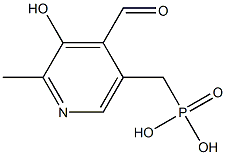 2-Methyl-3-hydroxy-4-formyl-5-pyridinylmethylphosphonic acid Struktur