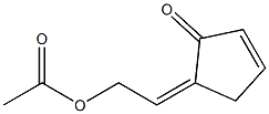 5-[(Z)-2-Acetyloxyethylidene]-2-cyclopenten-1-one Struktur