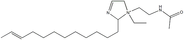 1-[2-(Acetylamino)ethyl]-2-(10-dodecenyl)-1-ethyl-3-imidazoline-1-ium Struktur