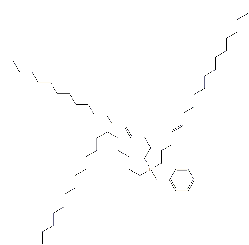 Tri(4-octadecenyl)benzylaminium Struktur