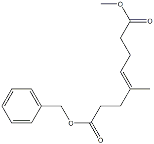 4-Methyl-4-octenedioic acid 1-benzyl 8-methyl ester Struktur