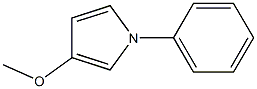 1-Phenyl-3-(methyloxy)-1H-pyrrole Struktur