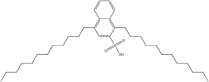 1,4-Didodecyl-2-naphthalenesulfonic acid Struktur