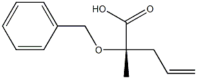 (2S)-2-Benzyloxy-2-methyl-4-pentenoic acid Struktur