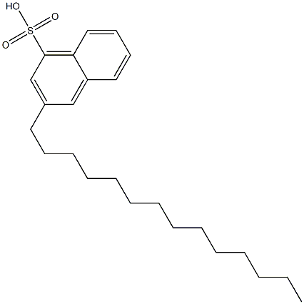 3-Tetradecyl-1-naphthalenesulfonic acid Struktur