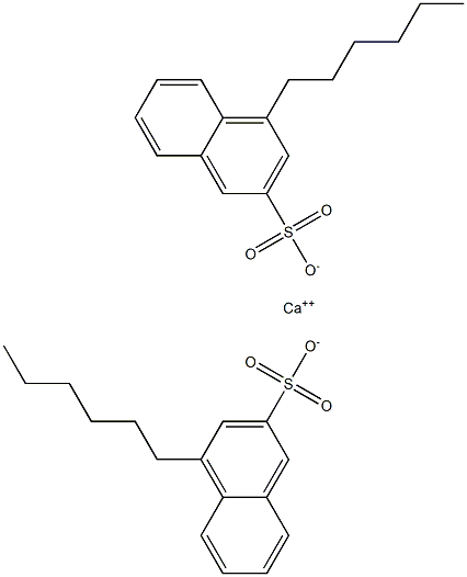 Bis(4-hexyl-2-naphthalenesulfonic acid)calcium salt Struktur