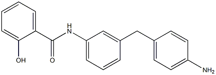 N-[3-(4-Aminobenzyl)phenyl]-2-hydroxybenzamide Struktur