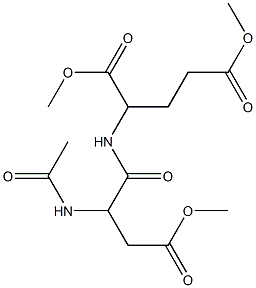 2-[[1,4-Dioxo-4-methoxy-2-(acetylamino)butyl]amino]pentanedioic acid dimethyl ester Struktur