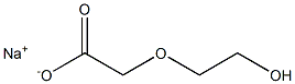 (2-Hydroxyethoxy)acetic acid sodium salt Struktur