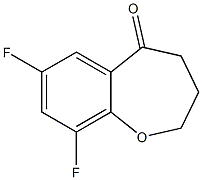 7,9-Difluoro-3,4-dihydro-1-benzoxepin-5(2H)-one Struktur