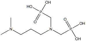 [[[3-(Dimethylamino)propyl]imino]bis(methylene)]bis(phosphonic acid) Struktur