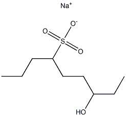 7-Hydroxynonane-4-sulfonic acid sodium salt Struktur