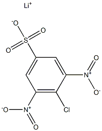 4-Chloro-3,5-dinitrobenzenesulfonic acid lithium salt Struktur