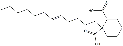 Cyclohexane-1,2-dicarboxylic acid hydrogen 1-(5-dodecenyl) ester Struktur