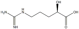 [R,(+)]-5-Guanidino-2-hydroxyvaleric acid Struktur