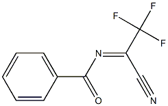 N-(2,2,2-Trifluoro-1-cyanoethylidene)benzamide Struktur