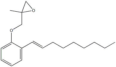 2-(1-Nonenyl)phenyl 2-methylglycidyl ether Struktur