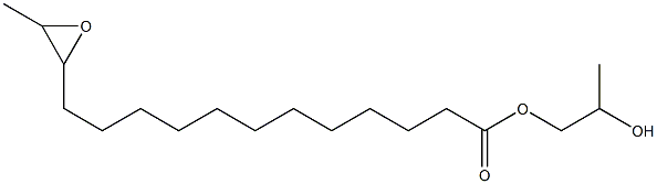 13,14-Epoxypentadecanoic acid 2-hydroxypropyl ester Struktur