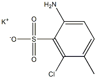 2-Amino-6-chloro-5-methylbenzenesulfonic acid potassium salt Struktur