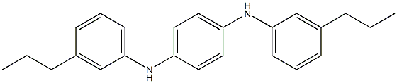 N,N'-Bis(3-propylphenyl)-p-phenylenediamine Struktur