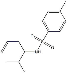 4-Methyl-N-(1-isopropyl-3-butenyl)benzenesulfonamide Struktur