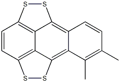 1,9:4,10-Bisepidithio-7,8-dimethylanthracene Struktur