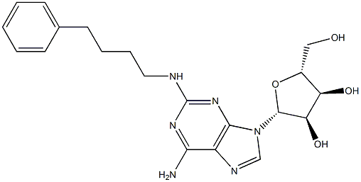 2-(4-Phenylbutylamino)adenosine Struktur