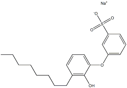 2'-Hydroxy-3'-octyl[oxybisbenzene]-3-sulfonic acid sodium salt Struktur