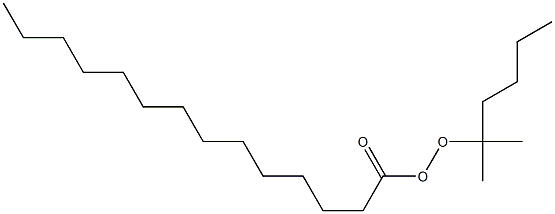 Tetradecaneperoxoic acid 1,1-dimethylpentyl ester Struktur