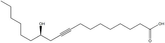 [R,(+)]-12-Hydroxy-9-octadecynoic acid Struktur