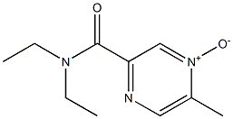 N,N-Diethyl-5-methyl-2-pyrazinecarboxamide 4-oxide Struktur