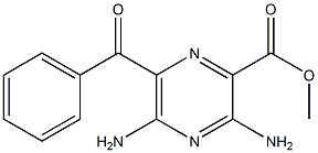 3,5-Diamino-6-benzoylpyrazine-2-carboxylic acid methyl ester Struktur