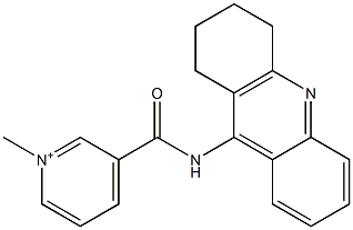 3-[[(1,2,3,4-Tetrahydroacridin)-9-yl]carbamoyl]-1-methylpyridin-1-ium Struktur