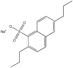 2,6-Dipropyl-1-naphthalenesulfonic acid sodium salt Struktur