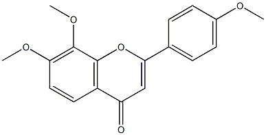 4',7,8-Trimethoxyflavone Struktur