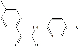 5-Chloro-2-[[2-(p-tolyl)-1-hydroxy-2-oxoethyl]amino]pyridine Struktur