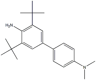 4'-(Dimethylamino)-3,5-di-tert-butylbiphenyl-4-amine Struktur