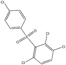 2,3,6-Trichlorophenyl 4-chlorophenyl sulfone Struktur