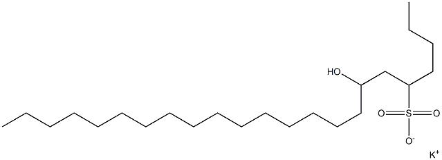 7-Hydroxytricosane-5-sulfonic acid potassium salt Struktur