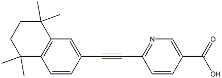 6-[(1,1,4,4-Tetramethyltetralin-6-yl)ethynyl]nicotinic acid Struktur