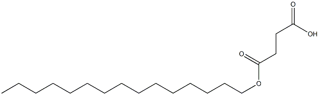 Succinic acid hydrogen 1-pentadecyl ester Struktur