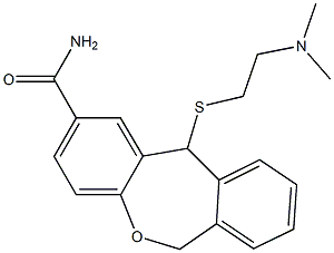 11-[[2-(Dimethylamino)ethyl]thio]-6,11-dihydrodibenz[b,e]oxepin-2-carboxamide Struktur